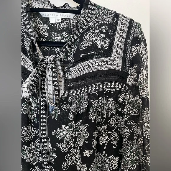 Veronica Beard Silk Long Sleeve Mini Dress - Picture 5 of 6